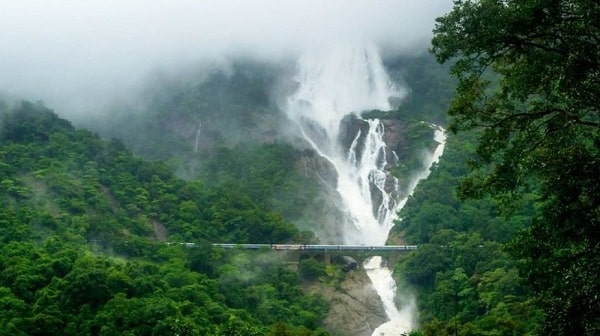 Dudhsagar Waterfalls goa-min